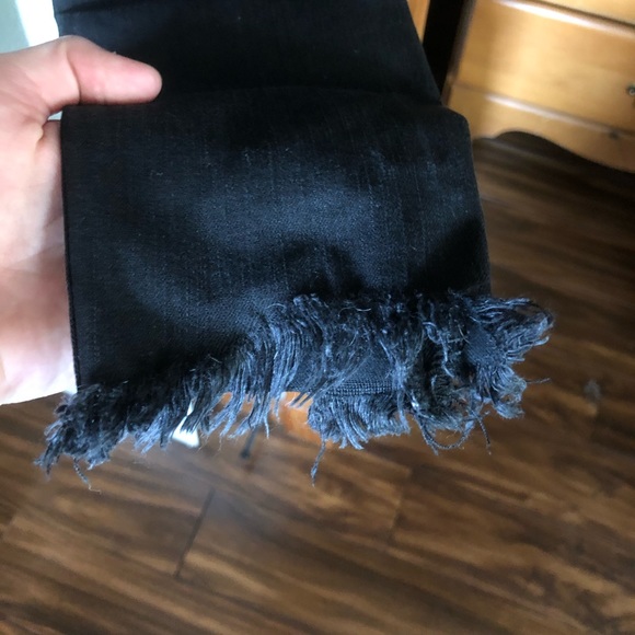 American Eagle super low rise black jeans size 6 - Picture 6 of 7